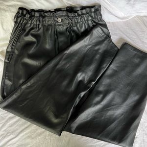 Zara Faux Leather Pants Size 8